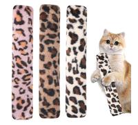Cat Toy with Catnip - Cat Pillow | 3 x Kitten Interactive Teething Stick Pillow | Catnip Interactive Pillow for Cats | Soft Leopard Print Toy | Plush Pet Biting Cushion for Cat Lovers