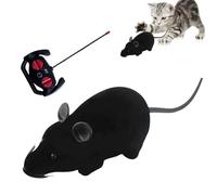 Cat Toy with Remote Control Mouse - Interactive Electronic Cat Toy, RC Motion Mouse with Flocking | Electronic Cat Mouse, Funny Cat Toy for Male