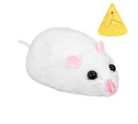 Cat Toy with Remote, Realistic Plush Electronic RC Pet Toy with Wireless Controller, 4 Directions and 3 Speed Adjustment, Forward and Toward at Motion