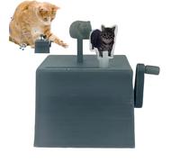Cat Toy With Sound - Crank Musical Box For Cats - Pet Supplies, Aesthetic Rotating Sound Toys For Kitten Small And Medium Large Creative Solution Of Jueg Time