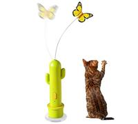 Cat Toys 2 Mode Rechargeable Electric Self-Play Stick with Suction Cup
