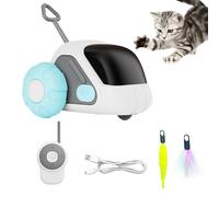 Cat Toys - 7.4x6.8cm ABS+silicone | Funny Remote Control Pet | Robot Toy For Small Medium Large Kitten | Home Indoor Outdoor Garden Yard | Pets Novelty Gift