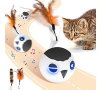 Cat Toys Ball, Smart Motion Sensor Moving Ball with 4 Sounds& 3 Speed Modes