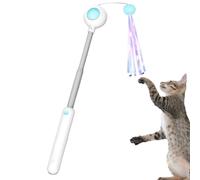 Cat Toys - Cat Toy | Kitten Feathesr Wand,Telescopic Stick Pet Interactive Toyy for Play Exercise Boredom Hunting Apartment Living Room Outdoor Trip Indoor Travel - 5x4x21.4cm