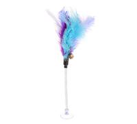 Cat Toys Feather Stick Spring Suction Cup Pet Teaser Interactive Wand With Bell for Cats - Funny Teaser Toys