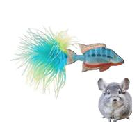 Cat Toys Fish,Kitten Hunting Exercise Pet Products - Cats Exercise Feather Deep Sea Fish Felt Toys Interactive Teething Clawing Toys for Cats Rabbits Guinea Pigs Indoor Outdoor Play
