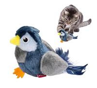Cat Toys Flapping Bird, Interactive Cat Exercise Bird Toys, Flying Bird Cat Toy, Flapping Wings Bird Cat Toys, Touch Activated Toys Rechargeable With Realistic Chirping Sound For Pet Cats Home Play