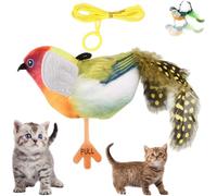 Cat Toys Flapping Bird,Interactive Cat Toy for All Breeds Cat Kicker,Touch Activated Kitten Toy,Simulated Chirping Bird Cat Toy,flapping bird cat toy,cat toys interactive for indoor cats,cat toys,(B)