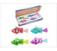 Cat Toys for Indoor Cats Adult Cat Toys 4PCS Swimming Robot Fish with LED Lights Water-Activated Electric Toy Fish for Cats Interactive Pet Toys for Fish Tank Bath Tub Pool Bored Indoor