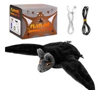 Cat Toys For Indoor Cats Halloween Cat Toys Rechargeable Realistic Flapping Bat Cat Toys, 3 Modes Intelligent Hanging Interactive Cat Toys for Indoor Cats Chase Exercise Suitable for Cat Teaser Stick
