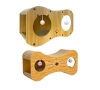 Cat Toys for Indoor Kitten - Cat Scratcher House | Tunnel Design Double-Layer Boredom Relief Cats House | Kitten Corrugated Scratcher | for Indoor Outdoor Home Living Room Pets Kittens Corner Floor