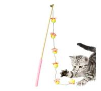 Cat Toys | Fruit Design String with Non-Slip Handle,Wooden Cat Teasers,for Play Kitten Indoor Bird Fish Mouse Boredom