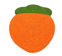 Cat Toys Highly Sturdy Jute Pad Wall Mounted Cat Scratching Mat Adorable Carrot Shaped Scratch Board Protecting Furniture Scratcher Pad Scratching