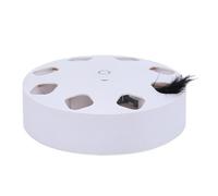 Cat Toys | Interactive 7-Holes Teaser | Rechargeable Moving Ambush Kitten Toys,for Daily Entertainment Play Stimulation Indoor Outdoor Floor Bedroom Home Balcony Yard