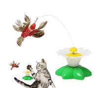 Cat Toys Interactive | Automatic Butterfly Bird Moving Teaser - 360° Rotating Hunting Simulator - for Kitten Exercise Boredom Relief Chasing Hunting Dogs Cats Indoor