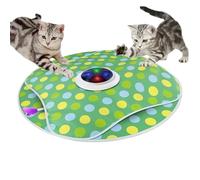 Cat Toys Interactive - Automatic Game with Cover Design - Moving Cat Toys with Teaser Wand - for Pet Kitten Indoor Enrichment Exercise Hunting