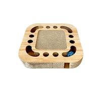 Cat Toys,Interactive Cat Toy,Scratching Pad Ball Track Cats Toys For Indoor Cats,Nail File Scratch Enrichment Box,Round Busy Box Scratcher With Bell Ball,33CM(B)