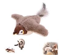 Cat Toys, Interactive Chirping Bird Cat Toy Flapping Wings, Simulated Electric Flying Bird Cat Toy, Touch Activated, Rechargeable Flying Bird Cat Toy for Indoor Cats (Sparrow)