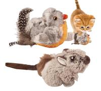 Cat Toys Interactive For Indoor, Indoor Cat Toys, Plush Animal Activity Realistic Play Exercise Jumping Mental Stimulation For Feline Fun And Energy Boosting