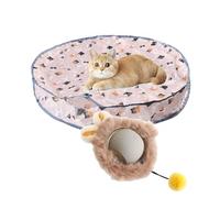 Cat Toys - Interactive Indoor Cats Toyss for Boredom with Rolling Ball, Quiet Automatic Rechargeable Electronic Toy, Oxford Hunting Cover | Motion Activated Play Entertain Device Exercise Trainin
