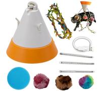 Cat Toys Interactive, Toy Rotating Fixture, Squeaky Sensor Device with Sturdy Layer, Bedroom Utility with Refined Texture, 12.3x12.3x14cm Pet Category, Automated Entertainment for Indoor Home Des