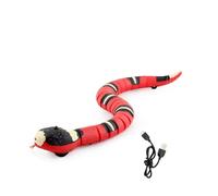 Cat Toys Interactive Toys Realistic Smart Sensing Toy USB Rechargeable Automatically Sense Obstacles And Escape Tricky Cat Toys For Indoor Cats Dogs KQz692 (Red, 35x11x7cm)