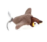 Cat Toys Rechargeable Flounding Bird Sparrow-9.45 Inch Electronic Simulation Sparrow Cat Teaser Stick | Rechargeable Exercise Plays Activated Contact For Cha