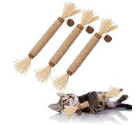 Cat Toys Silvervine Chew Stick,Kitten Treat Catnip Toy 10Pack Kitty Natural Stuff with Catnip for Cleaning Teeth Indoor Dental Snack Interactive Exercise Hamster Chinchilla Gerbil Rabbit Bunny GREMBEB