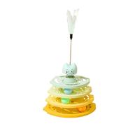 Cat Toys Wand - Self-Holding Stimulating Exercise | Realistic Colorful Feathers On Wand Auto Interactive Cat Toys for Home