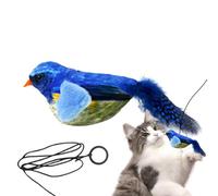 Cat Toys With Bird Sounds - 5.12x1.77x2.36 Inches Interactive Cat Flapping Bird | Indoor Kitty Kitten Exercise Electronic Toy | Rechargeable Touch Ctivated Kitten Toy For Cats To Play Alon