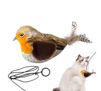 Cat Toys With Bird Sounds - 5.12x1.77x2.36 Inches Interactive Cat Flapping Bird | Indoor Kitty Kitten Exercise Electronic Toy | Rechargeable Touch Ctivated Kitten Toy For Cats To Play Alon