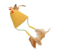 Cat Toys with Catnip | Anti Boredom Indoor Toys with Feathers for Cats - Chicken Shaped Play Accessories for Teething and Enlightenment