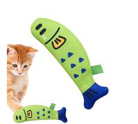 Cat Toys With Catnip - Cute Kitten Linen Fish Shape Toy | 26cm/10.24 Inch Catnip Crinkle Toys, Anti-Scratch Interactive Kicking Toys For All Breeds Of Cats