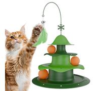 Cat Track Toy - Multi-Level Challenge Rotating Ball Maze Engagement Tower Training Device for Cognitive Skills Fun Interactive Entertainment Equipment