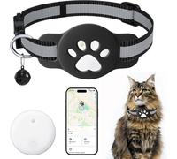 Cat Tracker, Cat Location Tracker with Holder, No Monthly Fee, Compatible with Find My (i-OS Only),Anti-Lost Tracking Device for Pets,Cat,Dog,Bags