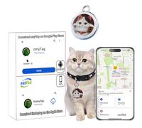 Cat Tracker-Cat Tracker Collar-GPS Tracker for Cats-Pet Tracker| Android and iOS Universal | No Monthly Fee | Waterproof | Works with Any Collar