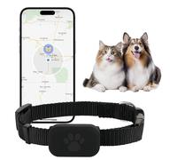 Cat Tracker, Cat Tracker GPS Collar For Small Cats, Dog Tracker with No Monthly Fees, Pet Tracker Collar for Apple Find My, Global Positioning (iOS Only)