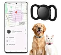 Cat Tracker Collar, Dog Tracker No Subscription Required, Pet Tracker for Cats, Supports iOS Real-time Location Tracking Waterproof, GPS Cat Dog Tracking Device, Smart Mini Device for Outdoor Walks