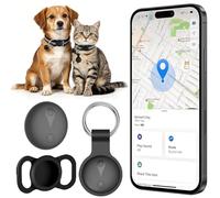 Cat Tracker Collar, Dog Tracker With No Monthly Fees, Dog Tracker Compatible with iOS and Android, Real Time GPS Dog Cat Tracker, Long Battery Life Waterproof Smart Pet Tracker with Collar