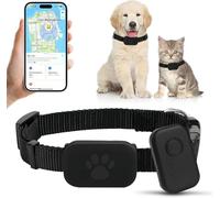 Cat Tracker Collar for Pet, Real Time Dog GPS Tracker No Monthly Fee, No SIM Required, Compatible with iOS/Android, Global Tracking Device for All Cats Dogs and All Collars (C)