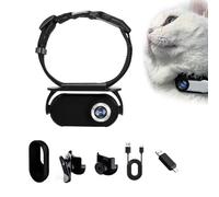 Cat Tracker Collar For Small Cats, Hd 1080P Wireless Camera Collar With 32Gb Sd Card For Dogs Cats (Black)