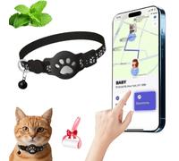 Cat Tracker Collar For Small Cats - Real Time Cat Gps Tracker No Monthly Fee, No Sim Card Required, Waterproof And Durable, Smart Anti-Loss Alert For Outdoor Cats, For Android And Iphone