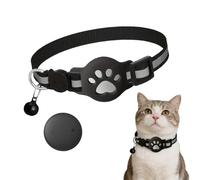 Cat Tracker Collar for Small Cats Real Time Cat GPS Tracker,No Monthly Fee,No SIM Required,Pet Tracker for Cats Works (Black)