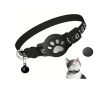 Cat Tracker Collar for Small Cats - Real Time Cat GPS Tracker No Monthly Fee, Pet Tracker for Cats Works with goo- gle Find My Device (Only Android), No SIM Required