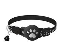 Cat Tracker Collar Real Time GPS Tracker for Cats, Reflective Device with Holder, No Monthly Fee, Compatible with Apple Find My & Google Find My, Anti-Lost Locator for Cats, Dogs, Keys, Luggage
