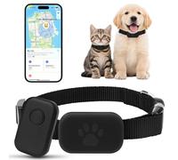 Cat Tracker, Dog Tracker, Pet GPS Tracker for Cats Dog, No Monthly Fee, Compatible with iOS/Android, Mini GPS Tracker Device for Small Cat Dogs