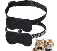 Cat Tracker, Dog Tracker, Pet GPS Tracker for Cats Dog,Real Time Cat GPS Tracker No Monthly Fee,Pet Tracker for Cats Works with Apple Find My (Only iOS), No SIM Required, with tracker and pet Collar