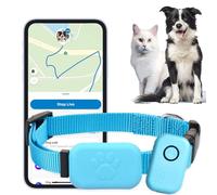 Cat Tracker, Dog Tracker, Pet GPS Tracker for Dogs and Cats with No Monthly Fees for Location Tracking, Compatible with iOS/Android, Global Tracking Device for All Dogs and All Collars (B)