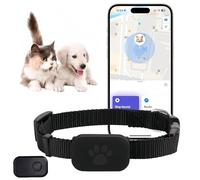 Cat Tracker, GPS Cat Tracker Collar, Gps Collar for Small Cats & Kittens, Dog Tracker, Pet Tracker, No Monthly Fee, Compatible with Apple Find (iOS/Android compatible) (Black)