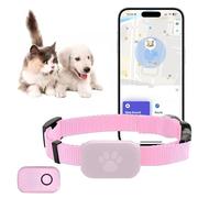 Cat Tracker, GPS Cat Tracker Collar, Gps Collar for Small Cats & Kittens, Dog Tracker, Pet Tracker, No Monthly Fee, Compatible with Apple Find (iOS/Android compatible) (Pink)